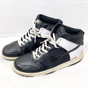 VINTAGE 2008 NIKE DUNK HIGH BLACK WHITE OLYMPICS women sneakers Size 10